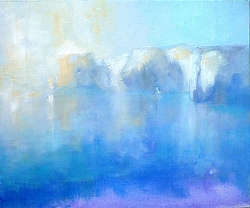 Oil on canvas board |25cm x 30cm |Morning light, Studland Bay | © Copyright 2022 Roger Dell Seddon